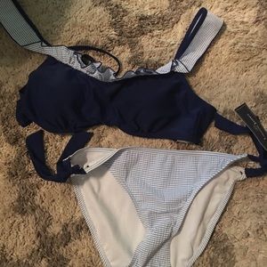 Lauren James Seersucker Swimsuit